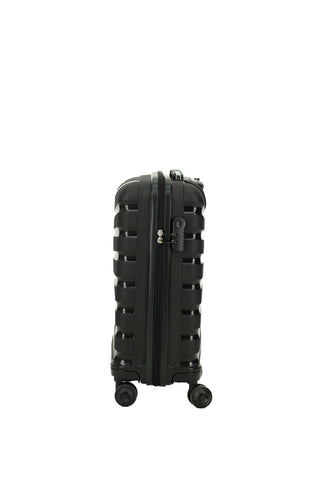  Siyah PP Desenli Küçük-Kabin Boy Valiz