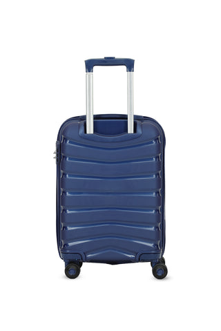  Koyu Lacivert PP Desenli Küçük-Kabin Boy Valiz