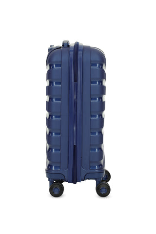  Koyu Lacivert PP Desenli Küçük-Kabin Boy Valiz