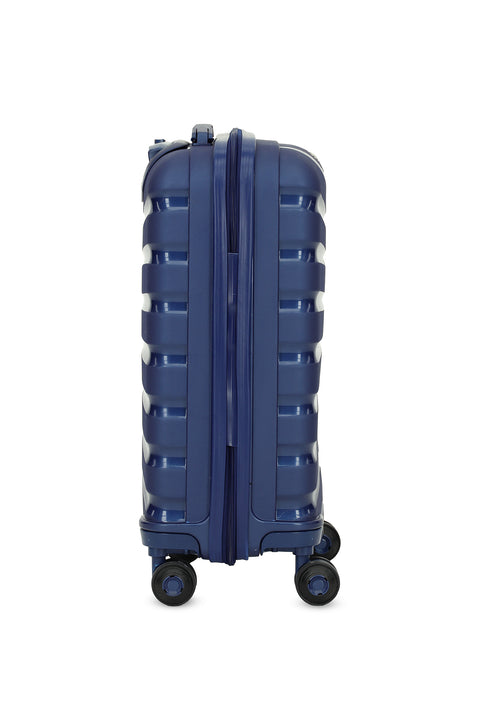 Koyu Lacivert PP Desenli Küçük-Kabin Boy Valiz
