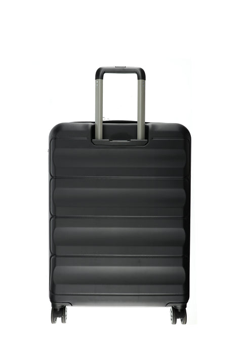 Siyah ABS Desenli Orta Boy Valiz