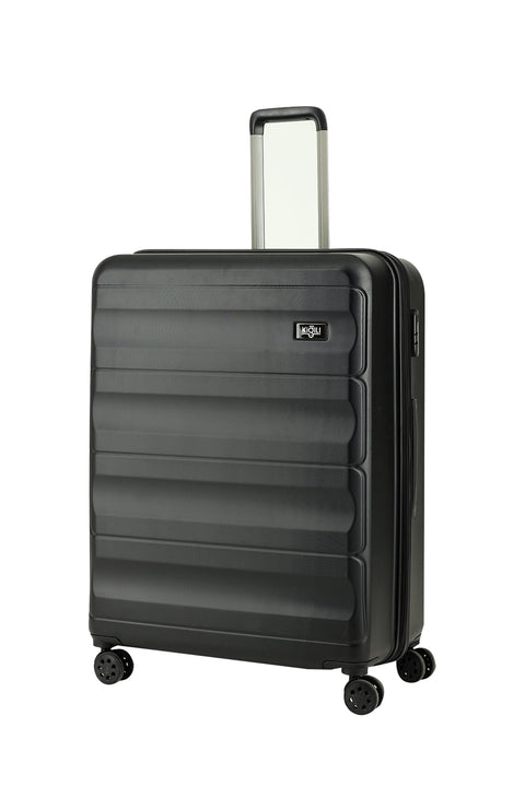 Siyah ABS Desenli Büyük Boy Valiz