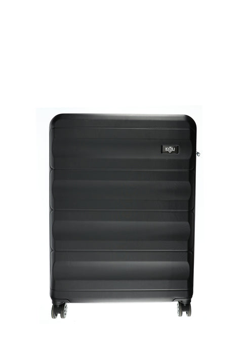 Siyah ABS Desenli Büyük Boy Valiz