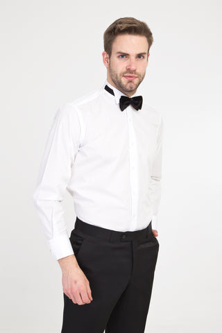  Beyaz Ata Yaka Klasik Pamuk Gömlek