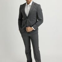 Orta Gri 7 Drop Slim Fit Dar Kesim Takım Elbise