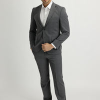 Orta Gri Slim Fit Dar Kesim Takım Elbise