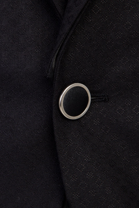 Siyah 7 Drop Slim Fit Dar Kesim Şal Yaka Smokin & Damatlık