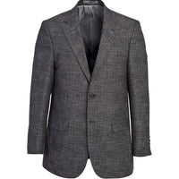 Siyah Relaxed Fit Rahat Kesim Klasik Desenli Ceket