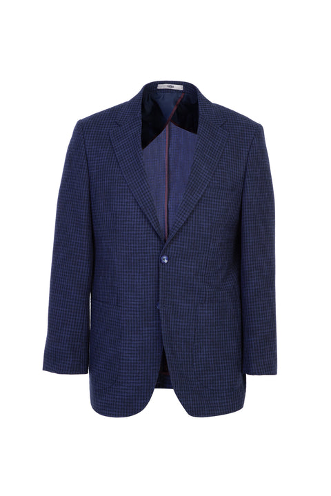 Siyah Lacivert 7 Drop Slim Fit Dar Kesim Ceket