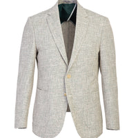 Dark Green 6 Drop Regular Fit Standard Cut Wool Patterned Sport Jacket