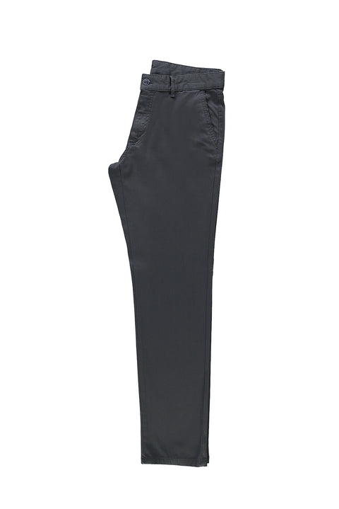 Orta Füme 4 Drop Relaxed Fit Rahat Kesim Likralı Kanvas / Chino Pantolon