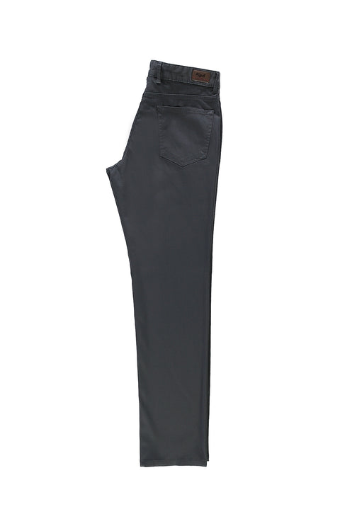 Orta Füme 4 Drop Relaxed Fit Rahat Kesim Likralı Kanvas / Chino Pantolon
