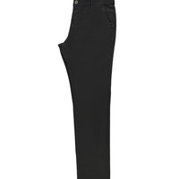 Siyah Relaxed Fit Rahat Kesim Likralı Kanvas / Chino Pantolon