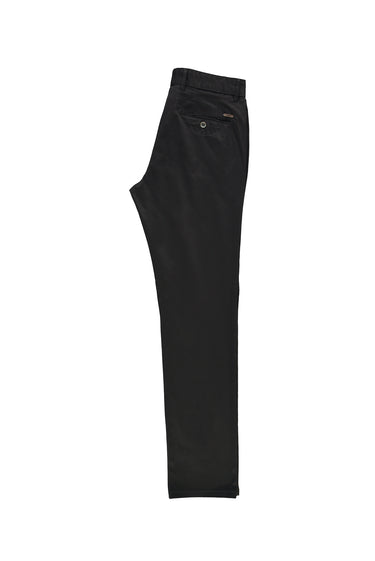 Siyah Relaxed Fit Rahat Kesim Likralı Kanvas / Chino Pantolon