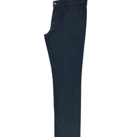Mid-Indigo Relaxed Fit Stretch Canvas / Chino Trousers
