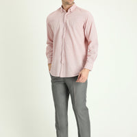 Açık Gri Melanj Regular Fit Klasik Kumaş Pantolon