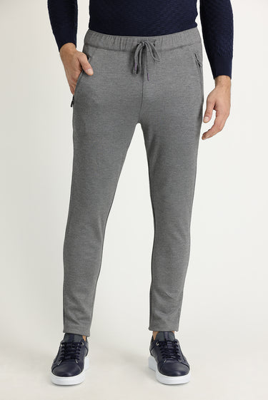 Siyah Slim Fit Dar Kesim Beli Lastikli İpli Jogger Pantolon
