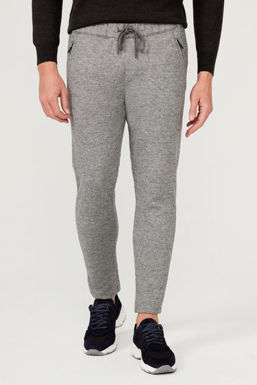 Orta Gri Slim Fit Dar Kesim Beli Lastikli İpli Jogger Pantolon