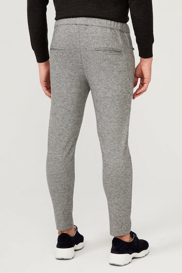 Orta Gri Slim Fit Dar Kesim Beli Lastikli İpli Jogger Pantolon