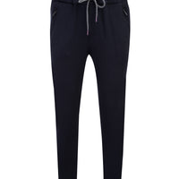 Orta Lacivert Slim Fit Dar Kesim Beli Lastikli İpli Jogger Pantolon