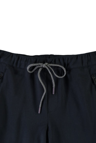 Orta Lacivert Slim Fit Dar Kesim Beli Lastikli İpli Jogger Pantolon