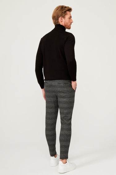 Orta Antrasit Slim Fit Dar Kesim Jogger Pantolon