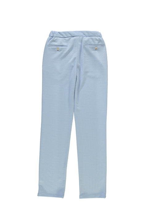 Uçuk Mavi 6 Drop Regular Fit Standart Kesim Beli Lastikli İpli Pantolon