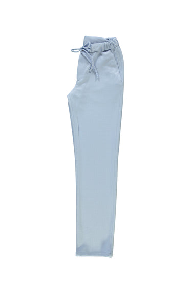 Uçuk Mavi Regular Fit Beli Lastikli İpli Pantolon