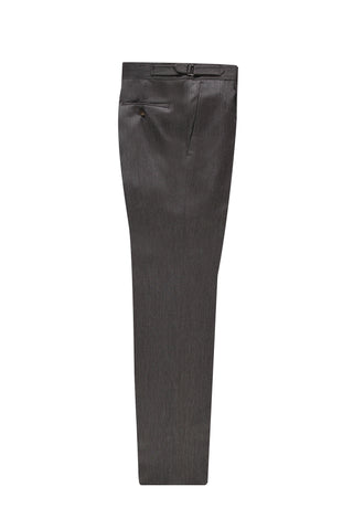  Açık Kahve  7 Drop Slim Fit Dar Kesim Yünlü Klasik Tokalı Pileli Kumaş Pantolon