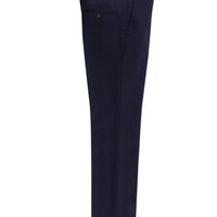 Orta Lacivert 4 Drop Relaxed Fit Rahat Kesim Yünlü Klasik Kumaş Pantolon