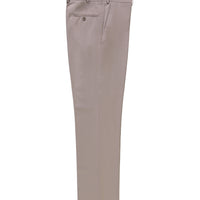 Orta Bej Relaxed Fit Rahat Kesim Yünlü Klasik Kumaş Pantolon