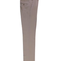 Orta Bej 7 Drop Slim Fit Dar Kesim Yünlü Klasik Kumaş Pantolon