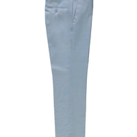 Light Blue 7 Drop Slim Fit KNK.WOOL Classic Fabric Trousers