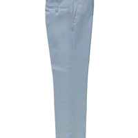 Açık Mavi 7 Drop Slim Fit Dar Kesim Yünlü Klasik Kumaş Pantolon