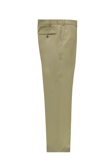 Küf Yeşili Regular Fit Yünlü Klasik Kumaş Pantolon
