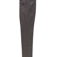 Açık Kahve  Slim Fit Dar Kesim Yünlü Tokalı Pileli Klasik Kumaş Pantolon