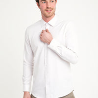 Açık Kahve  Uzun Kol Slim Fit Dar Kesim Gömlek