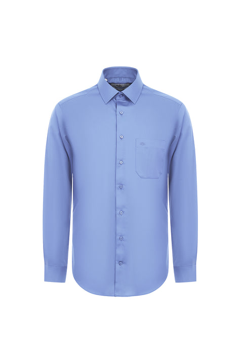 Açık Mavi Uzun Kol Non Iron Klasik Gömlek
