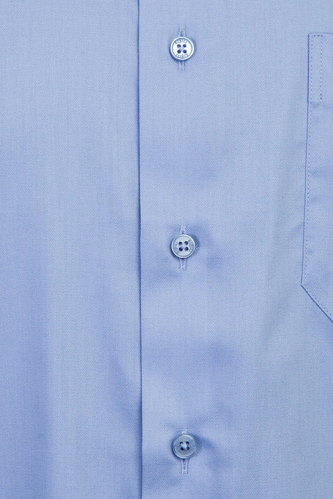Açık Mavi Uzun Kol Non Iron Klasik Gömlek