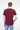 Vişne Bisiklet Yaka Slim Fit Dar Kesim Tişört