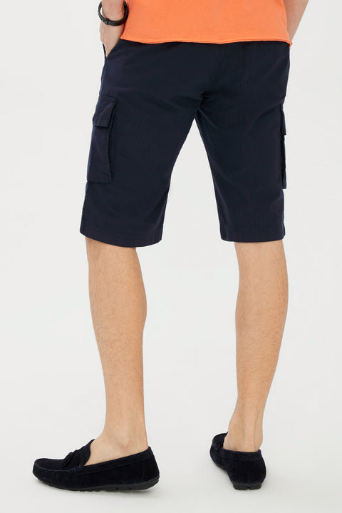 Açık Turuncu V Yaka Slim Fit Dar Kesim Pamuk Tişört