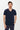 Koyu Lacivert V Yaka Slim Fit Dar Kesim Tişört