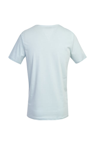  Açık Mavi V Yaka Slim Fit Dar Kesim Tişört