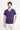 Mor V Yaka Slim Fit Dar Kesim Tişört