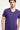 Mor V Yaka Slim Fit Dar Kesim Tişört