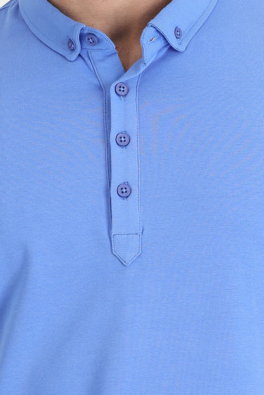 Koyu Mavi  YARIM İTLYN YK YAKA SÜPREM T-SHIRT