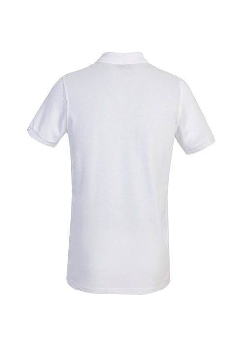 Beyaz Polo Yaka Slim Fit Dar Kesim Pamuk Tişört