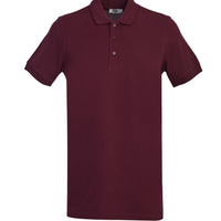 Vişne Polo Yaka Slim Fit Dar Kesim Pamuk Tişört