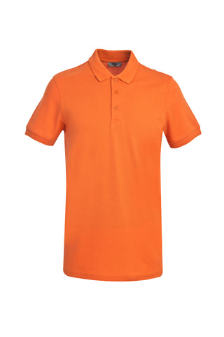  Bal Kabağı Polo Yaka Slim Fit Dar Kesim Pamuk Tişört