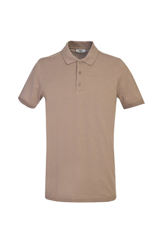  Koyu Vizon Polo Yaka Slim Fit Dar Kesim Pamuk Tişört